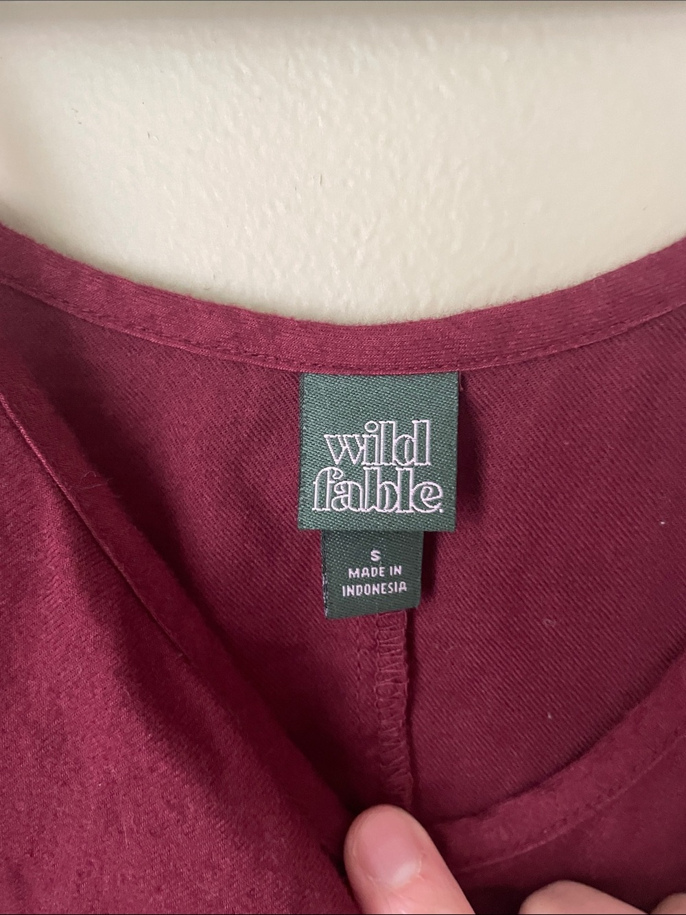 wild fable Burgundy Midi Sundress with Adjustable Straps - Picture 2 of 5